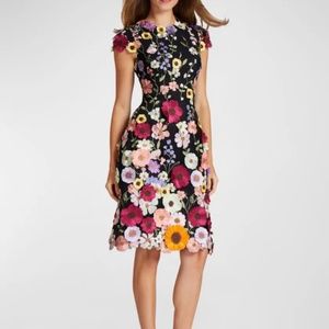 Rickie Freeman For Teri Jon Flower lace dress NWT
